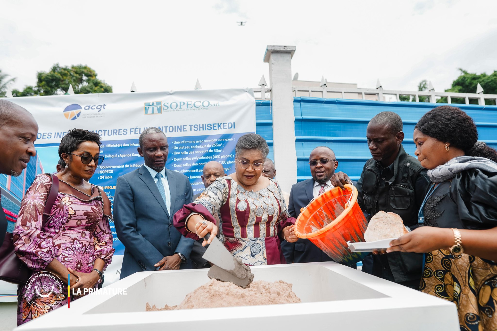 RDC: Judith Suminwa lance les travaux du Centre des Infrastructures « Félix Tshisekedi »
