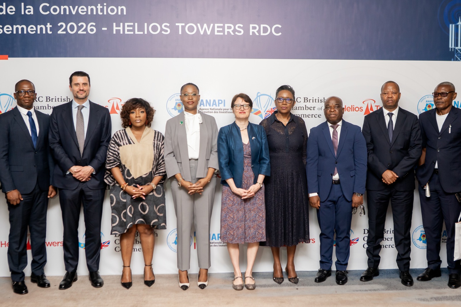 Infrastructures télécoms en RDC : Helios Towers et l’ANAPI signent une convention d’investissement 2026