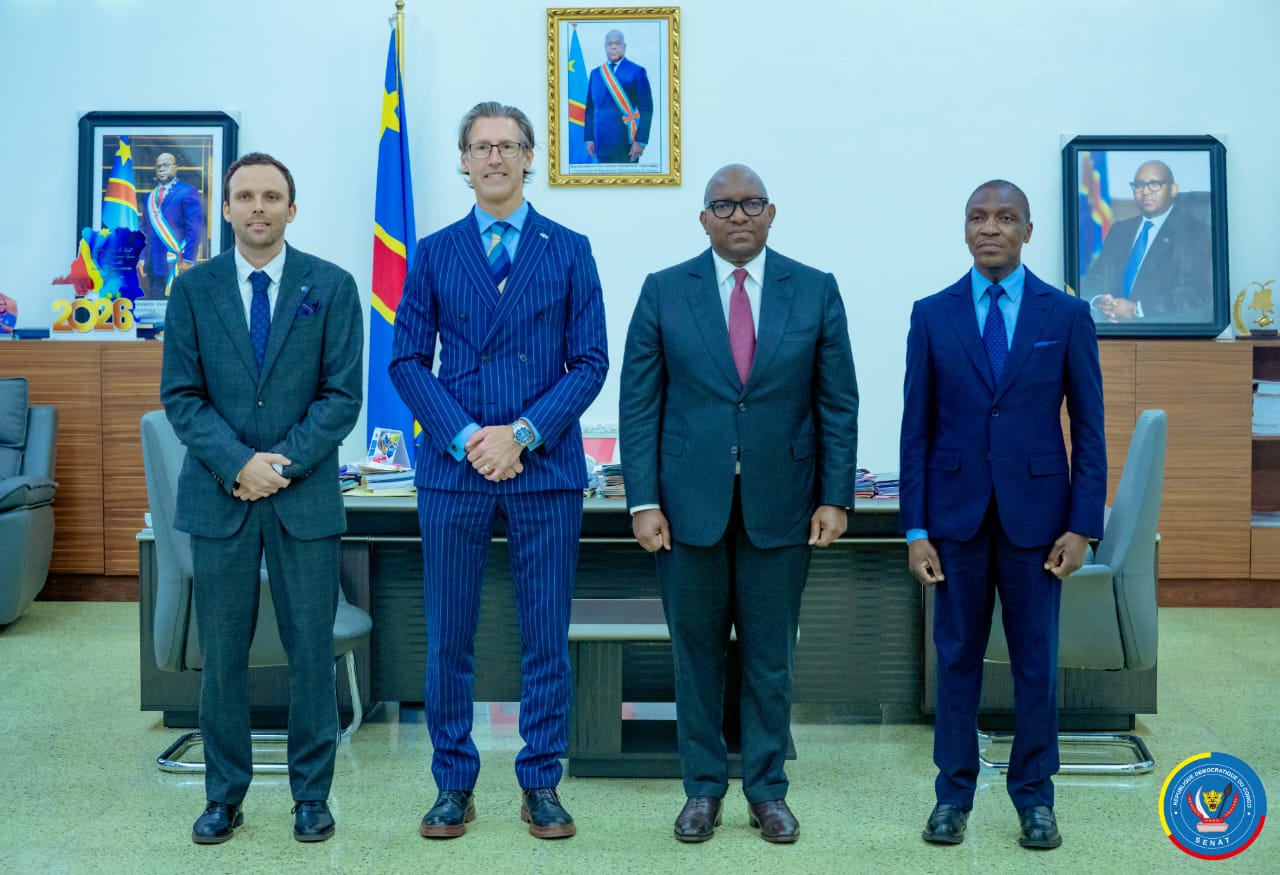 Sénat RDC : Sama Lukonde et l’ambassadeur de Suède renforcent la coopération parlementaire
