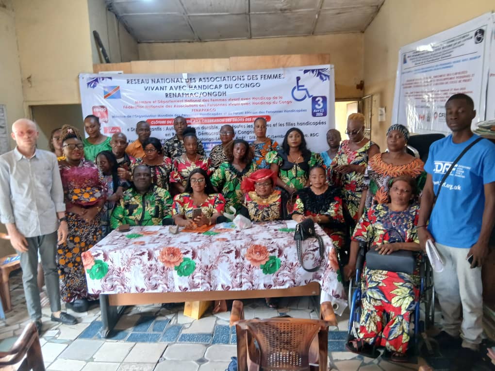 Clôture du mois de la femme à la FENAPHACO : « Droits garantis et autonomisation durable pour toutes les femmes et les filles handicapées en RDC » : thème choisi par les femmes du RENAPHAC