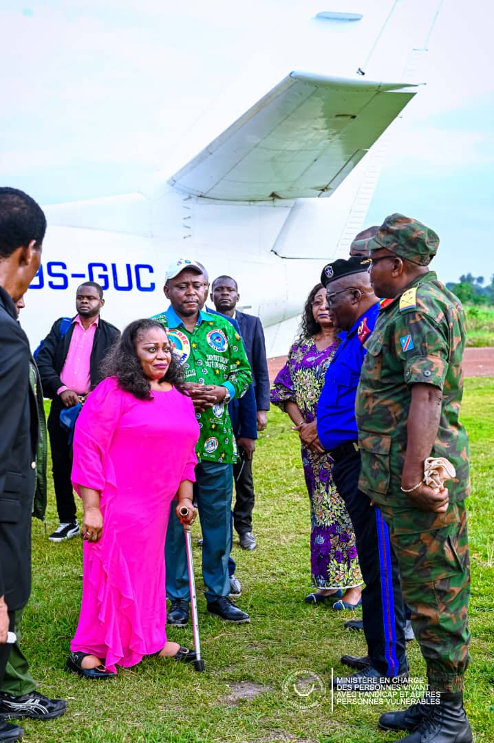 Inclusion sociale : Irène Esambo à Inongo pour installer la division provinciale de l’administration des personnes handicapées
