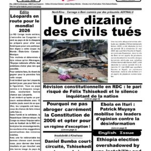Nord-Kivu : Carnage à Beni commis par des présumés ADF/NALU