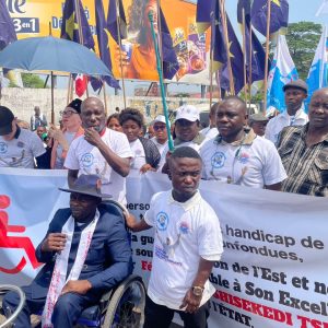 Guerre d’occupation rwandaise : une machine de fabrication de personnes handicapées, les PVH disent non et soutiennent le président Félix Tshisekedi